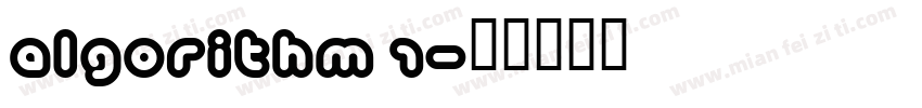 Algorithm 1字体转换